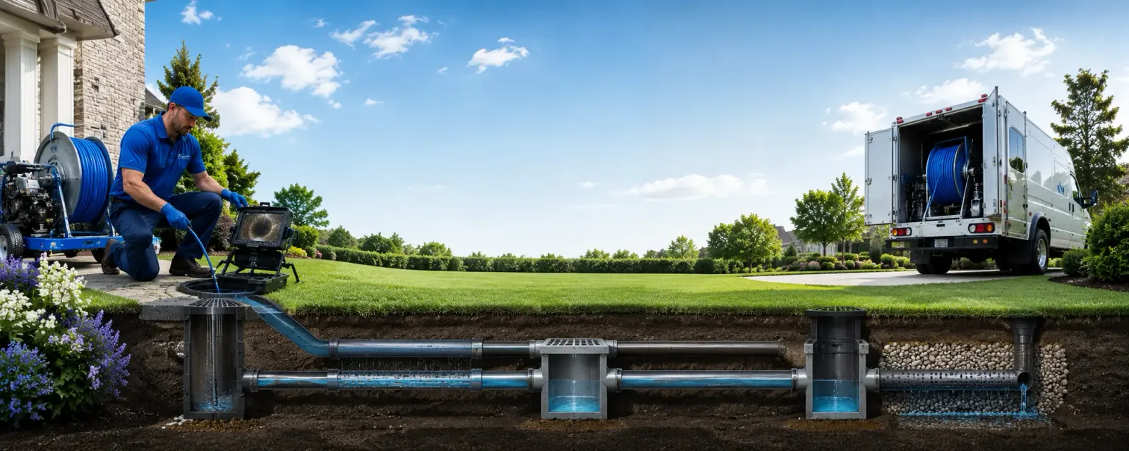 Outdoor drain cleaning information for Tahoma, CA